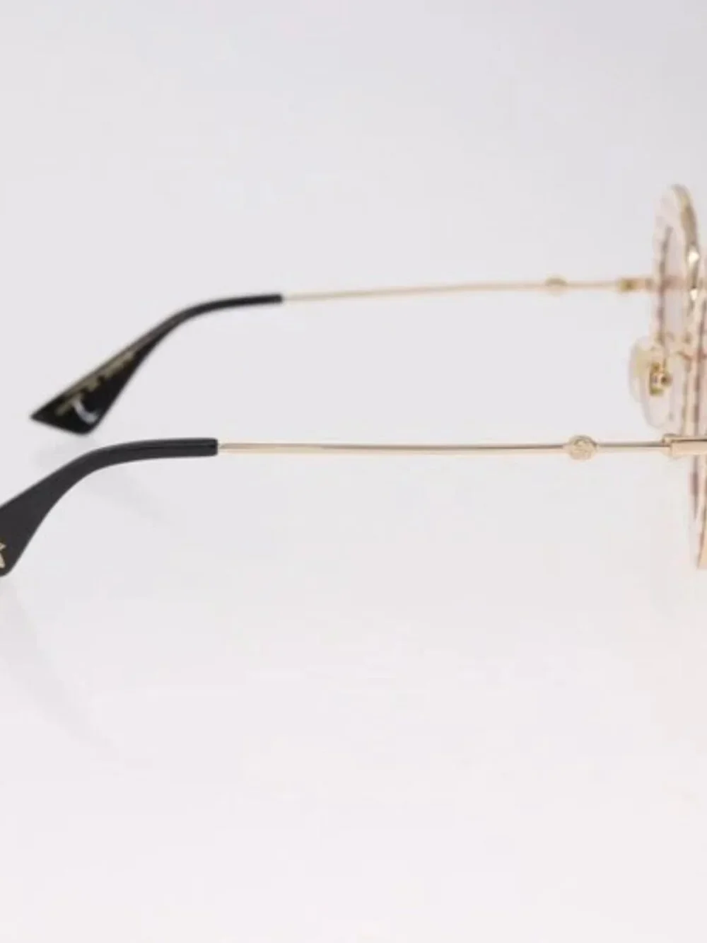 GUCCI Sunglasses metal Brown Auth 189575M